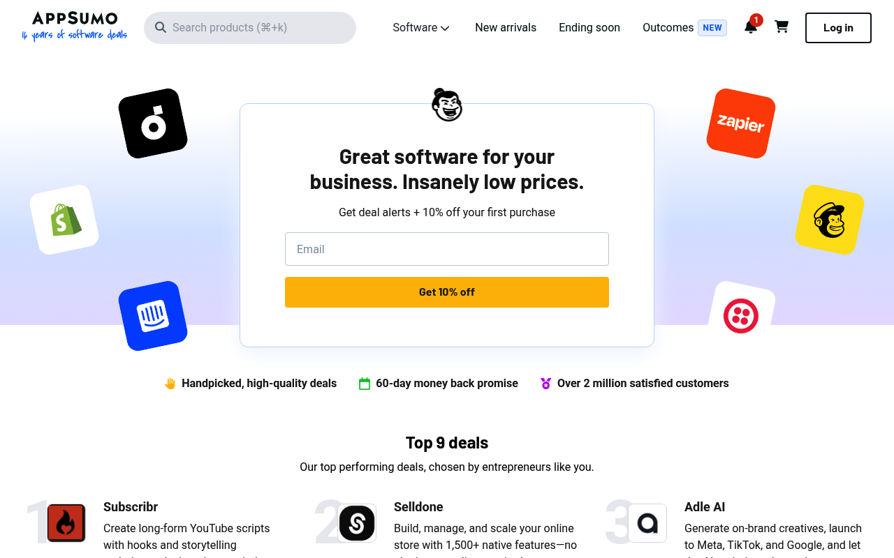 AppSumo — Product Hunt alternative for launching products
