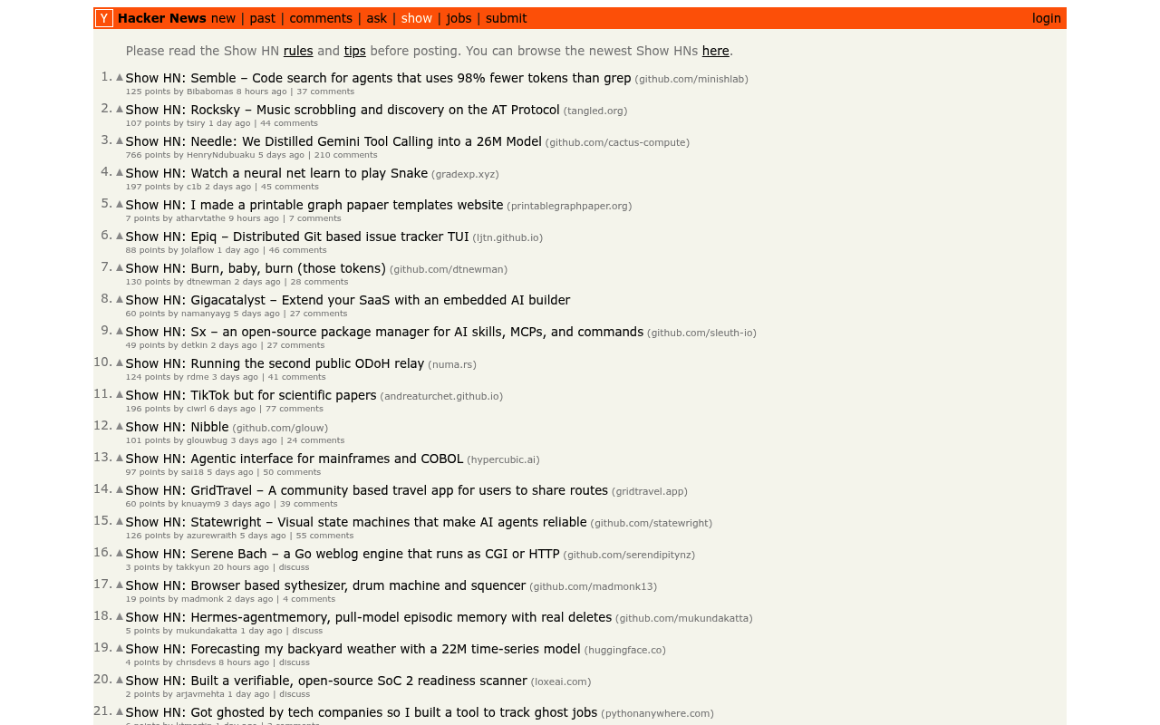 Hacker News (Show HN) — Product Hunt alternative for launching products